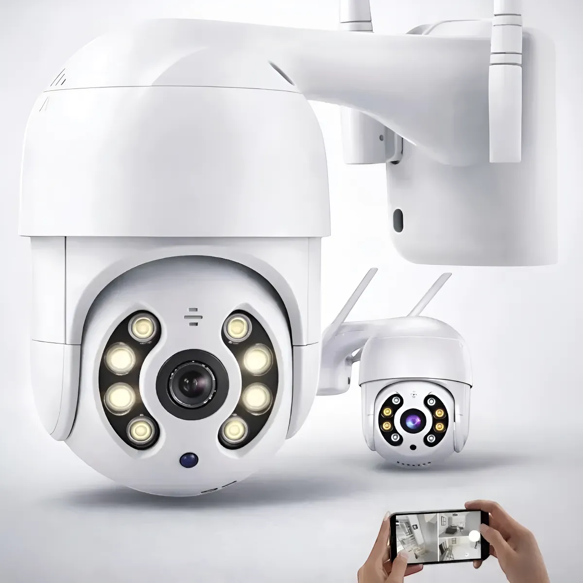 Kit com 2 câmeras de segurança Wi-Fi Yoosee para área externa